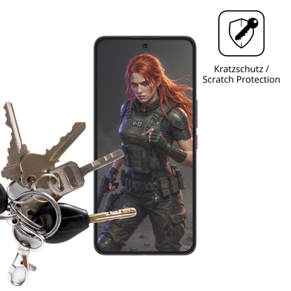 Schutz gegen Kratzer auf dem Nubia Neo 5 Pro Glas durch Schlüssel oder Ähnliches