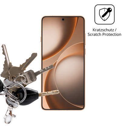 Schutz gegen Kratzer auf dem Oppo Find X9 Ultra Glas durch Schlüssel oder Ähnliches