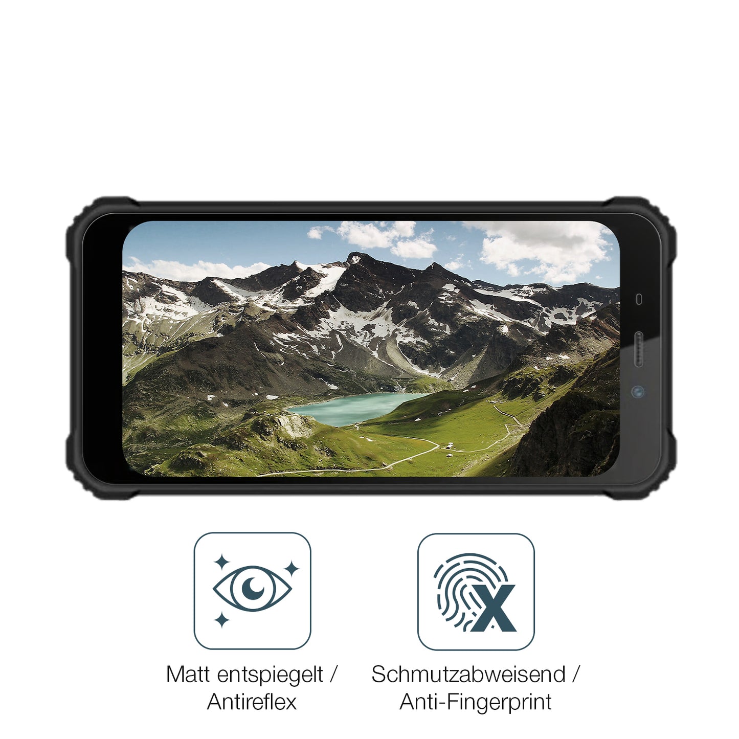 9H Hartbeschichtete, flexible Folie passend zugeschnitten für Oukitel G5