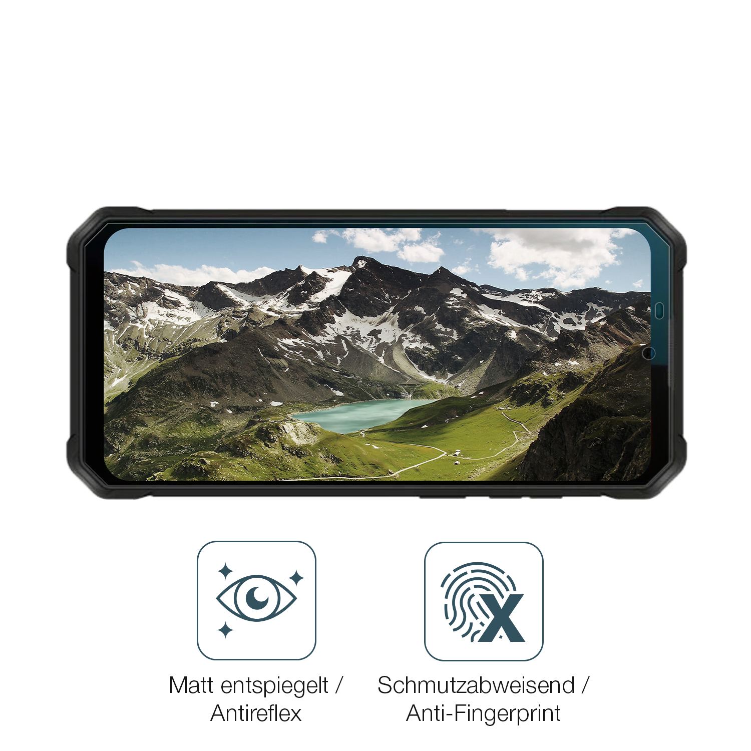 9H Hartbeschichtete, flexible Folie passend zugeschnitten für Oukitel WP53s