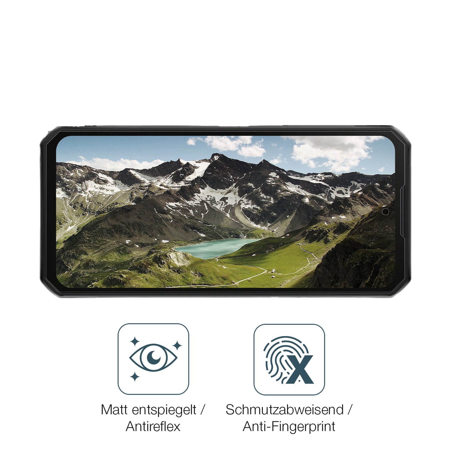 9H Hartbeschichtete, flexible Folie passend zugeschnitten für Oukitel WP56 5G