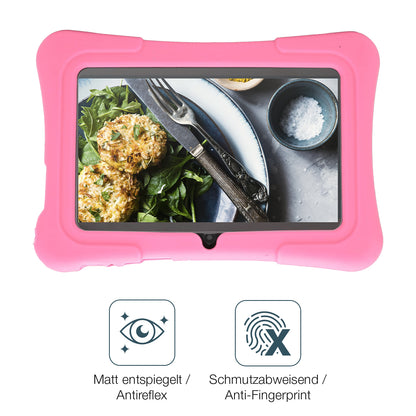 9H Hartbeschichtete, flexible Folie passend zugeschnitten für Plyisty Kids Tablet 7 Zoll