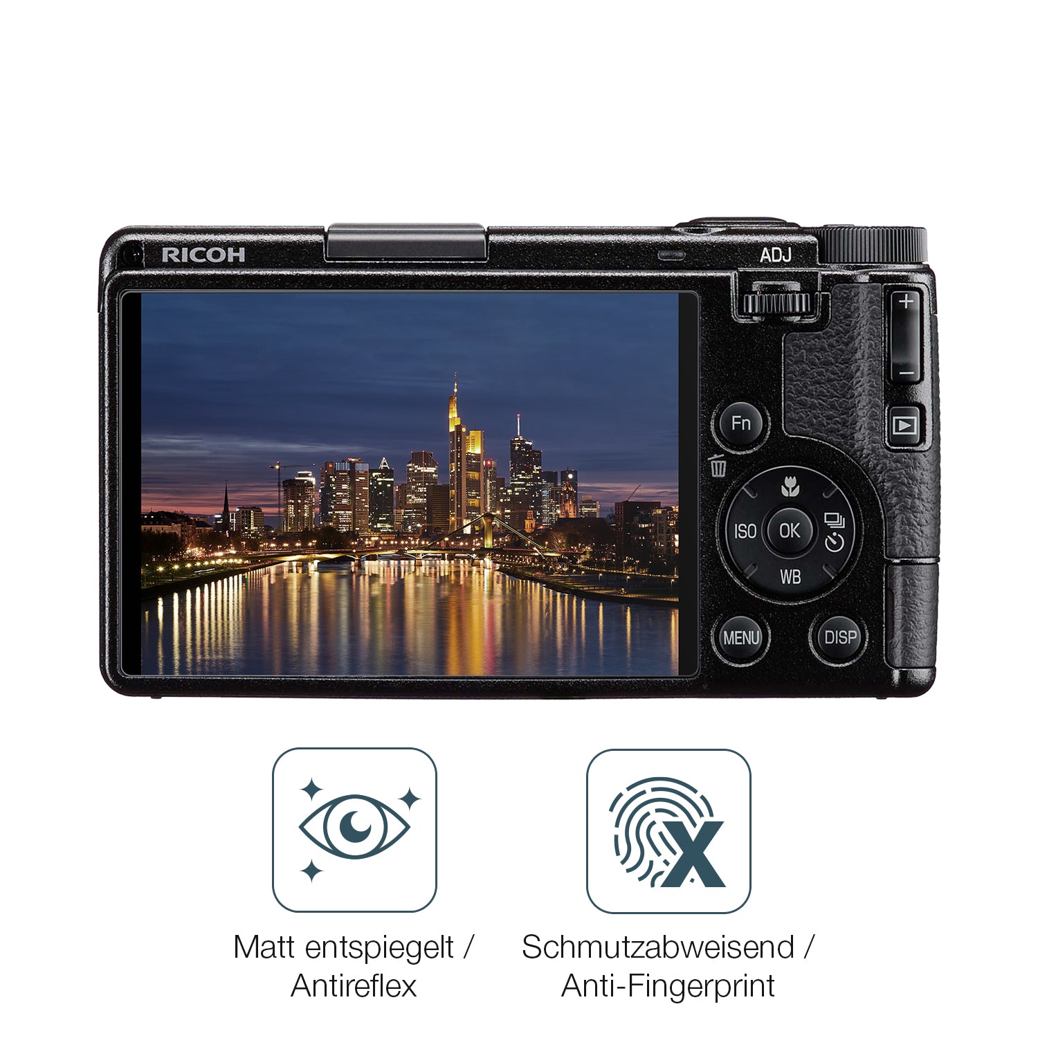 9H Hartbeschichtete, flexible Folie passend zugeschnitten für Ricoh GR IV