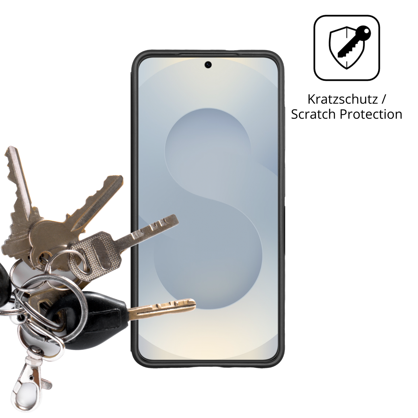 Schutz gegen Kratzer auf dem Samsung Galaxy S26 Case Friendly Glas durch Schl�ssel oder �hnliches