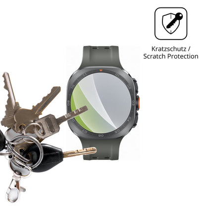 Schutz gegen Kratzer auf dem Samsung Galaxy Watch Ultra 2 Glas durch Schlüssel oder Ähnliches