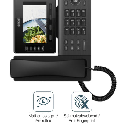 9H Hartbeschichtete, flexible Folie passend zugeschnitten für Snom D865