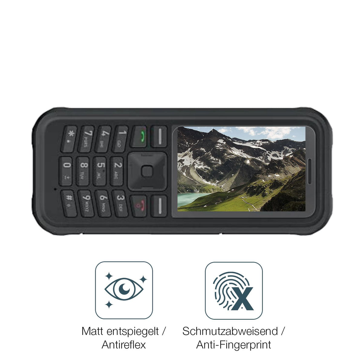 Schutz gegen Kratzer auf dem Sonim XP100 Glas durch Schlüssel oder Ähnliches