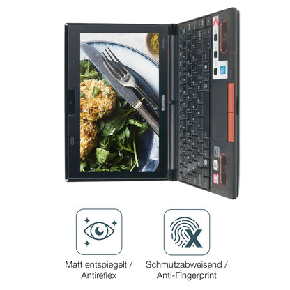 9H Hartbeschichtete, flexible Folie passend zugeschnitten für Toshiba NB550D 10 Zoll