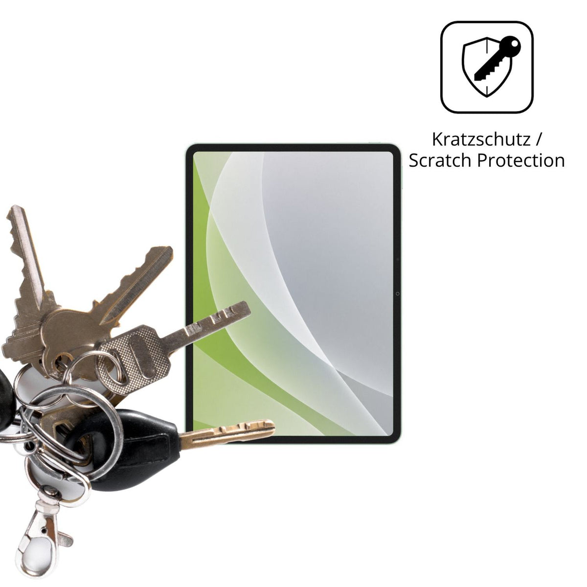 Schutz gegen Kratzer auf dem Vivo Pad5c Glas durch Schlüssel oder Ähnliches