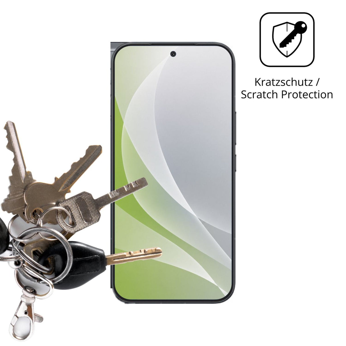 Schutz gegen Kratzer auf dem Xiaomi Redmi K100 Pro Glas durch Schlüssel oder Ähnliches