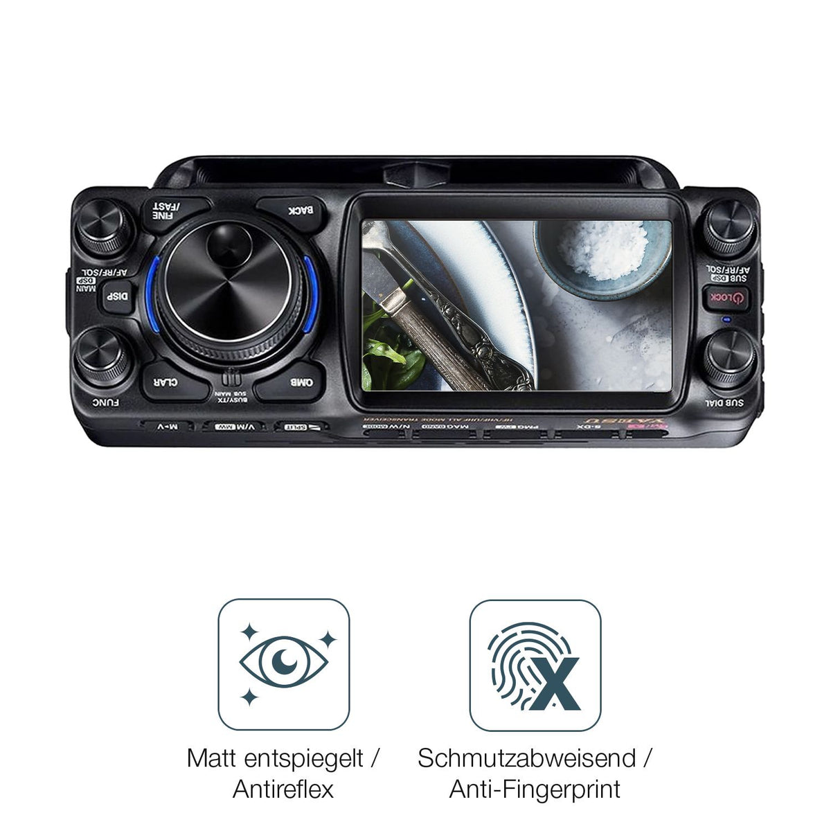 9H Hartbeschichtete, flexible Folie passend zugeschnitten für Yeasu FTX-1