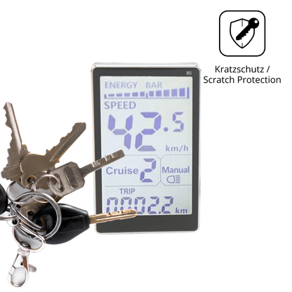 Schutz gegen Kratzer auf dem Asixxsix GPS Fahrradcomputer Glas durch Schlüssel oder Ähnliches