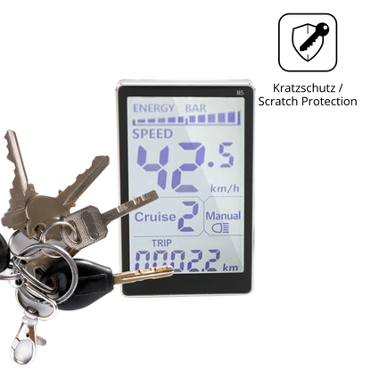 Schutz gegen Kratzer auf dem Asixxsix GPS Fahrradcomputer Glas durch Schlüssel oder Ähnliches