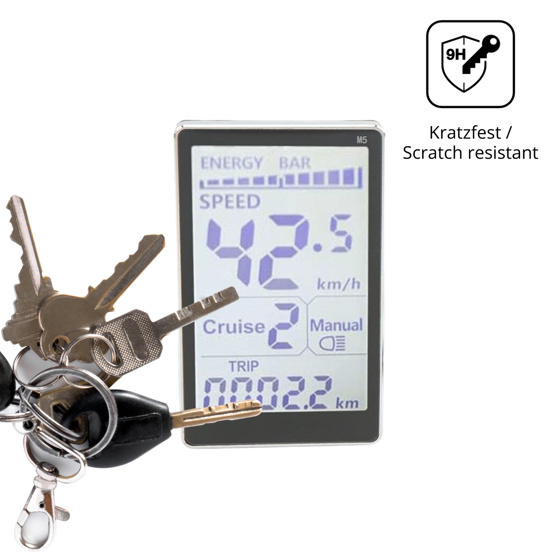 dipos Displayschutz für Asixxsix GPS Fahrradcomputer, mattierte Oberfläche, robuste Festigkeit und perfekte Passform