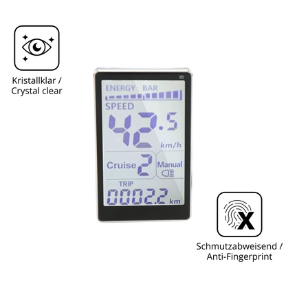 Flexible TPU-Folie passend zugeschnitten für Asixxsix GPS Fahrradcomputer, vollständige Abdeckung