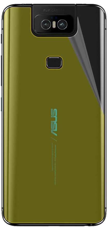 dipos Displayschutz für Asus Zenfone 6 (ZS630KL) Rückseite, transparente Oberfläche, geringe Dicke und perfekte Passform