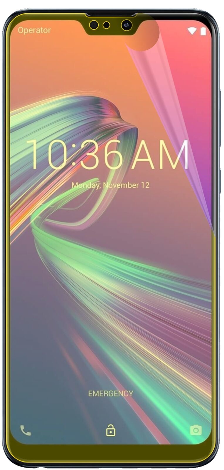 dipos Displayschutz für Asus ZenFone Max Pro (M2), transparente Oberfläche, geringe Dicke und perfekte Passform