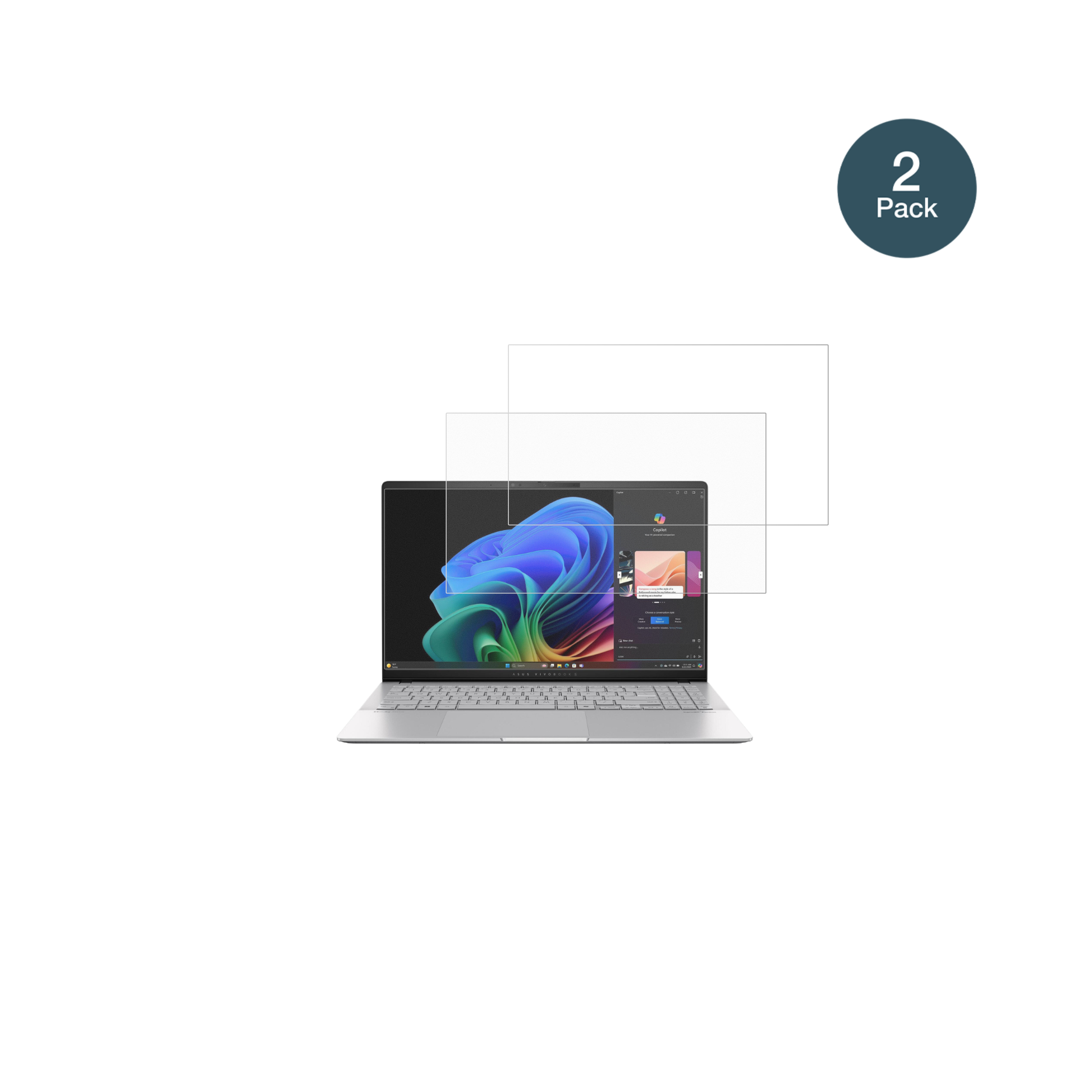 asus90nb14q2 mit aufgebrachter dipos Panzerfolie, die lästige Fingerabdrücke minimiert