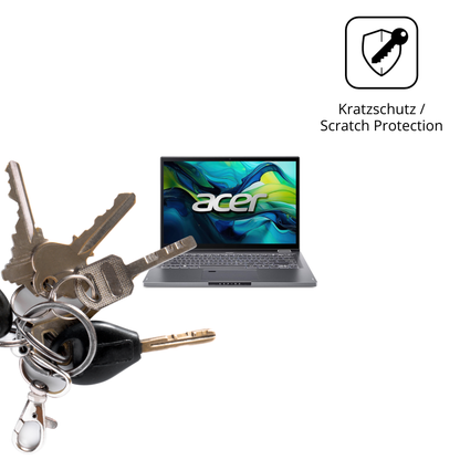Schutz gegen Kratzer auf dem Asus Aspire 14 Glas durch Schlüssel oder Ähnliches