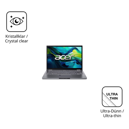 Dünne und klare Folie passend zugeschnitten für Asus Aspire 14