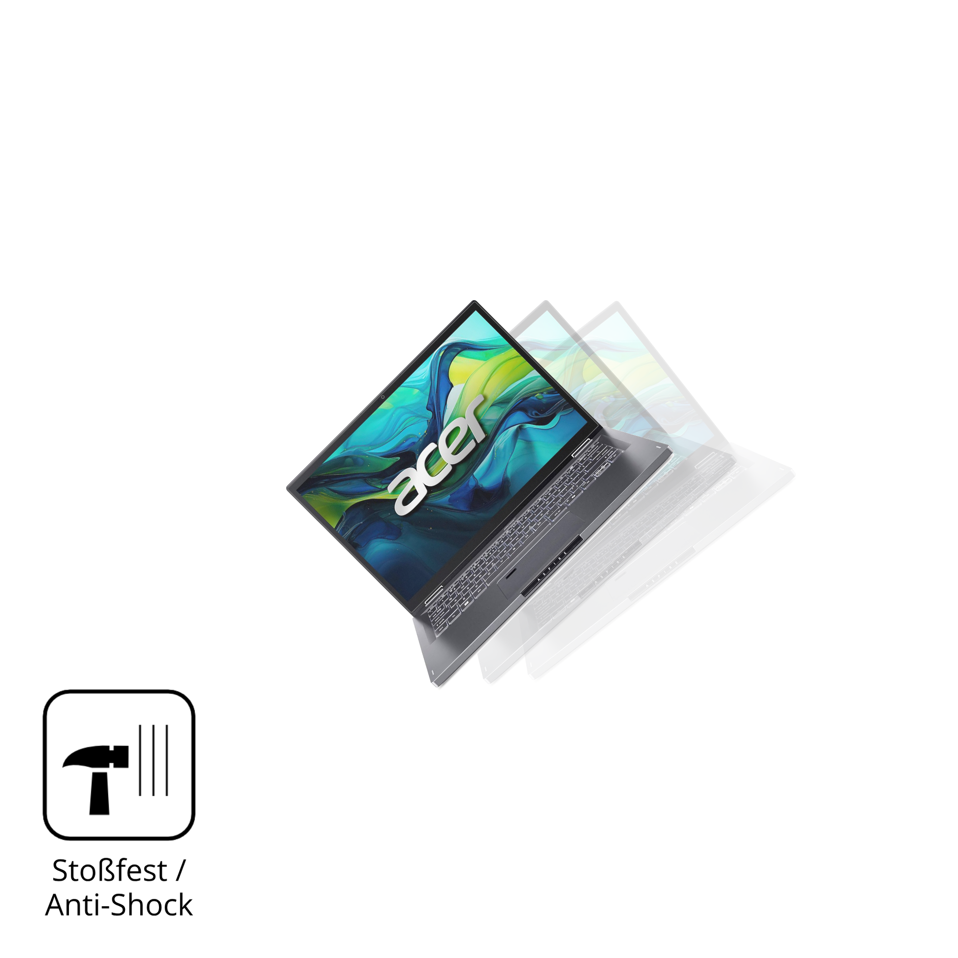 Schutz gegen Kratzer auf dem Asus Aspire 14 Glas durch Schlüssel, Stöße gegen die Tischkante oder Stürze