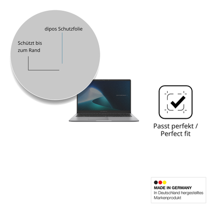 Schutz gegen Kratzer auf dem Asus ExpertBook P1 Glas durch Schlüssel oder Ähnliches