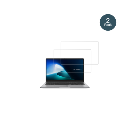 AsusExpertBook P1 mit aufgebrachter dipos Flex Schutzfolie, glasklare Darstellung ohne Einschränkungen
