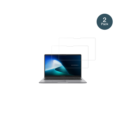 AsusExpertBook P1 P1503CVA mit aufgebrachter dipos Flex Schutzfolie, glasklare Darstellung ohne Einschränkungen