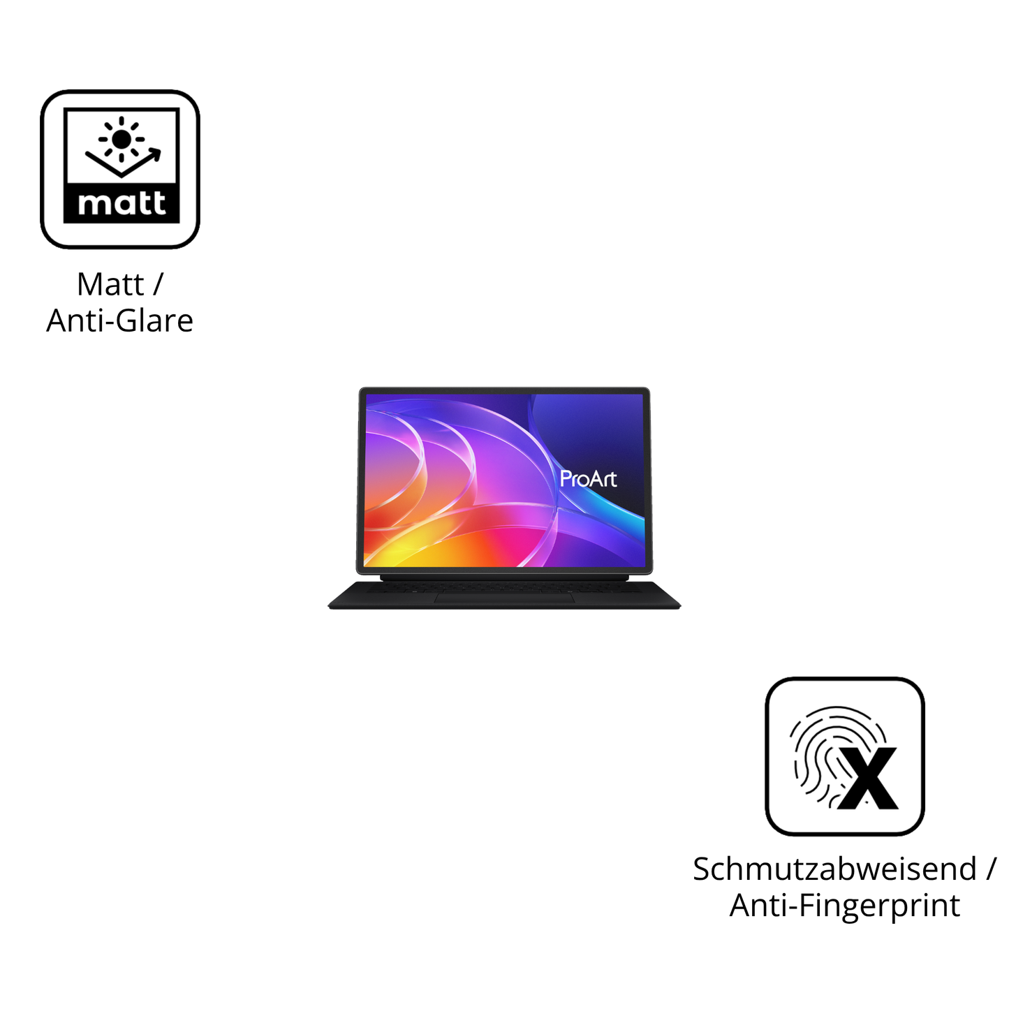 9H Hartbeschichtete, flexible Folie passend zugeschnitten für ASUS ProArt PZ14