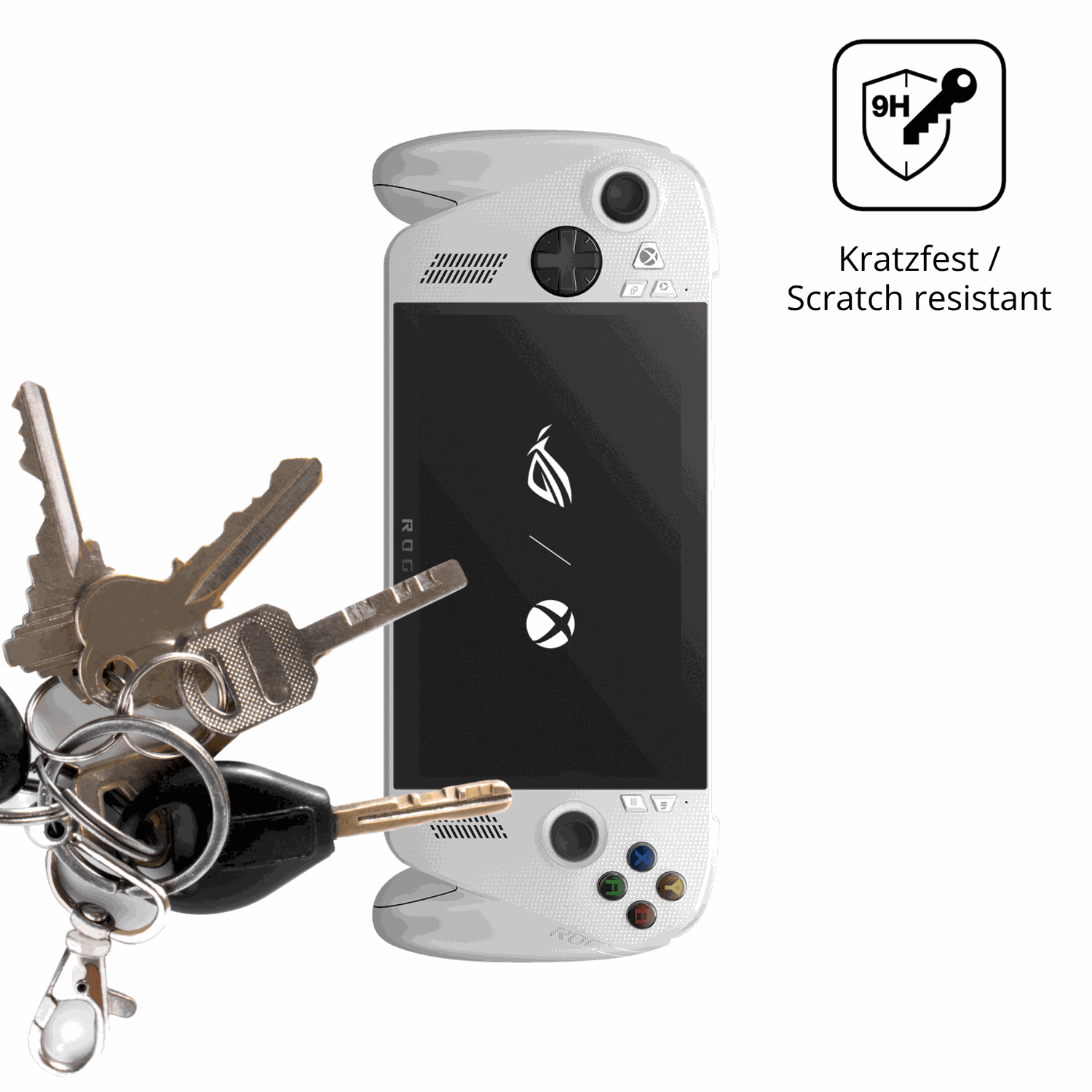 dipos Displayschutz für Asus ROG Ally, mattierte Oberfläche, robuste Festigkeit und perfekte Passform