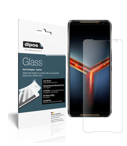 Matte Displayschutzfolie von dipos passend für Asus ROG Phone 2, 9H kratzfest und blasenfrei montiert