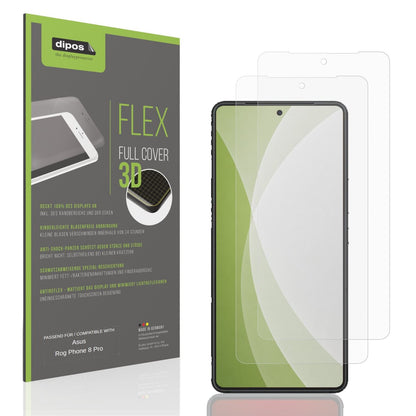 Matte Displayschutzfolie von dipos passend für Asus Rog Phone 8 Pro, 100% Displayabdeckung und blasenfreie Montage