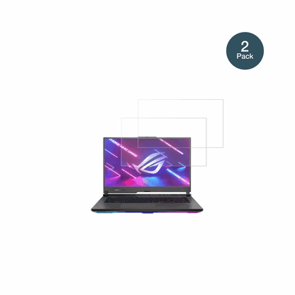 ASUSROG Strix G17 17.3 Zoll mit aufgebrachter dipos Panzerfolie, die lästige Fingerabdrücke minimiert