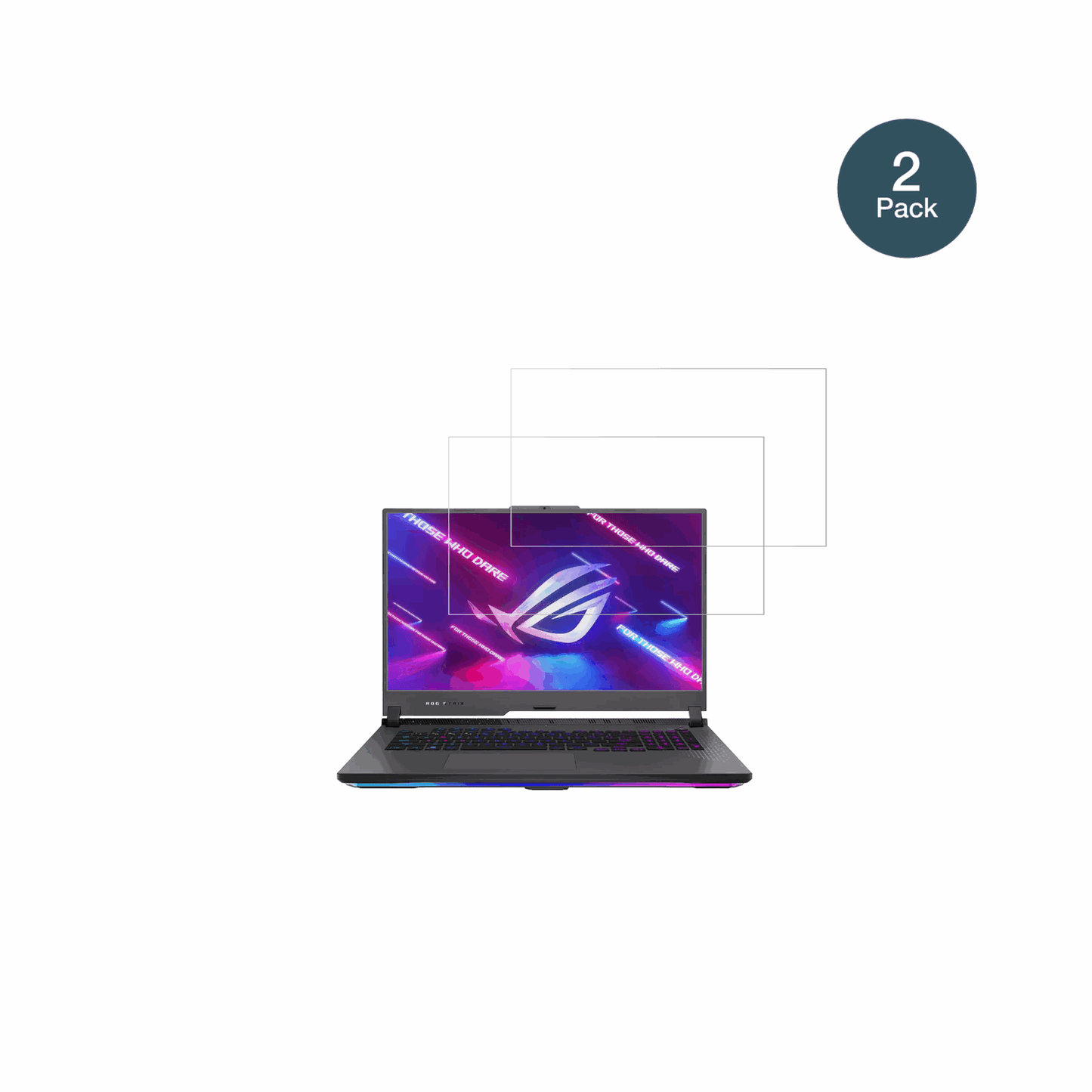ASUSROG Strix G17 17.3 Zoll mit aufgebrachter dipos Flex Schutzfolie, glasklare Darstellung ohne Einschränkungen