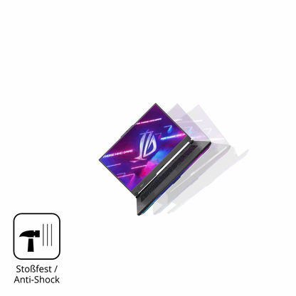 Schutz gegen Kratzer auf dem ASUS ROG Strix G17 17.3 Zoll Glas durch Schlüssel, Stöße gegen die Tischkante oder Stürze