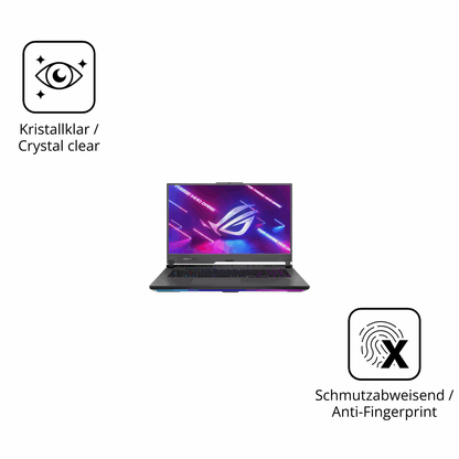 Flexible TPU-Folie passend zugeschnitten für ASUS ROG Strix G17 17.3 Zoll, vollständige Abdeckung