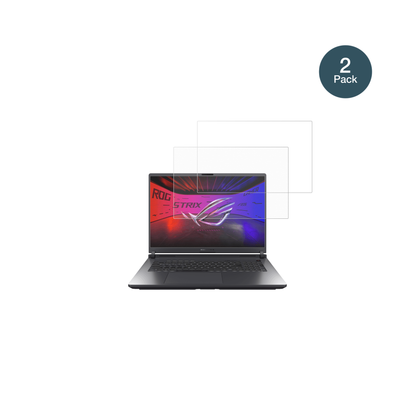 AsusRog Strix G18 2025 mit aufgebrachter dipos Panzerfolie, die lästige Fingerabdrücke minimiert