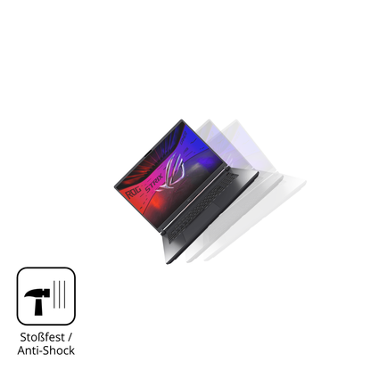 Schutz gegen Kratzer auf dem Asus Rog Strix G18 2025 Glas durch Schlüssel, Stöße gegen die Tischkante oder Stürze