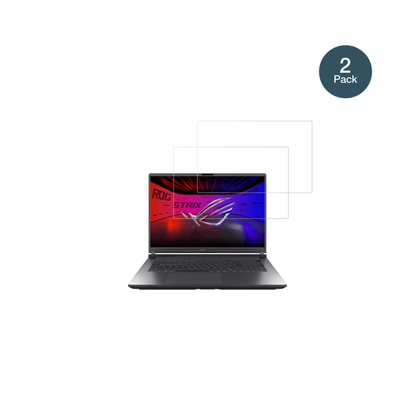 AsusRog Strix G18 2025 mit aufgebrachter dipos Flex Schutzfolie, glasklare Darstellung ohne Einschränkungen