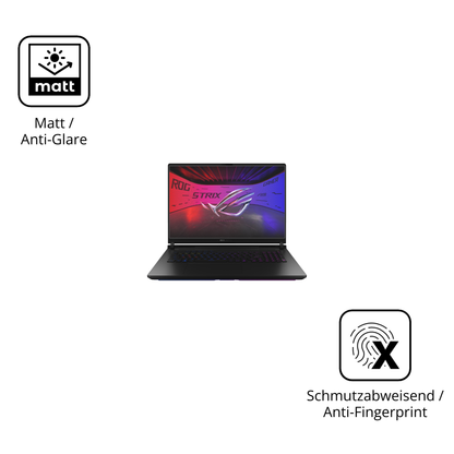 Dünne und entspiegelnde Folie passend zugeschnitten für Asus ROG Strix SCAR 18 2025