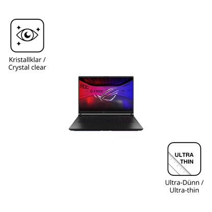 Dünne und klare Folie passend zugeschnitten für Asus ROG Strix SCAR 18 2025