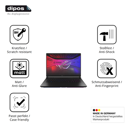 Displayschutz hergestellt in Deutschland, höchste Qualität made in Germany