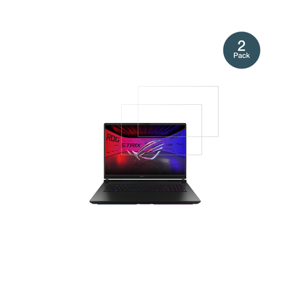 AsusROG Strix SCAR 18 2025 mit aufgebrachter dipos Flex Schutzfolie, glasklare Darstellung ohne Einschränkungen