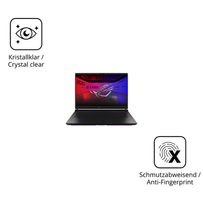 Flexible TPU-Folie passend zugeschnitten für Asus ROG Strix SCAR 18 2025, vollständige Abdeckung