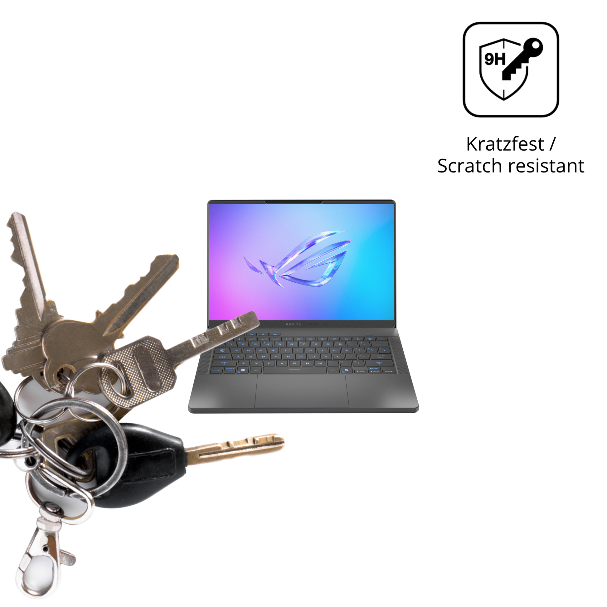 dipos Displayschutz für ASUS Rog Zephyrus G14 2025, mattierte Oberfläche, robuste Festigkeit und perfekte Passform