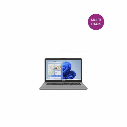 AsusVivobook 17 X705 mit aufgebrachter dipos Displayschutzfolie, glasklare Darstellung ohne Einschränkungen