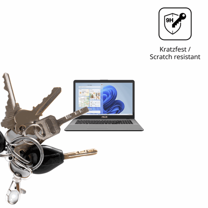 dipos Displayschutz für Asus Vivobook 17 X705, mattierte Oberfläche, robuste Festigkeit und perfekte Passform