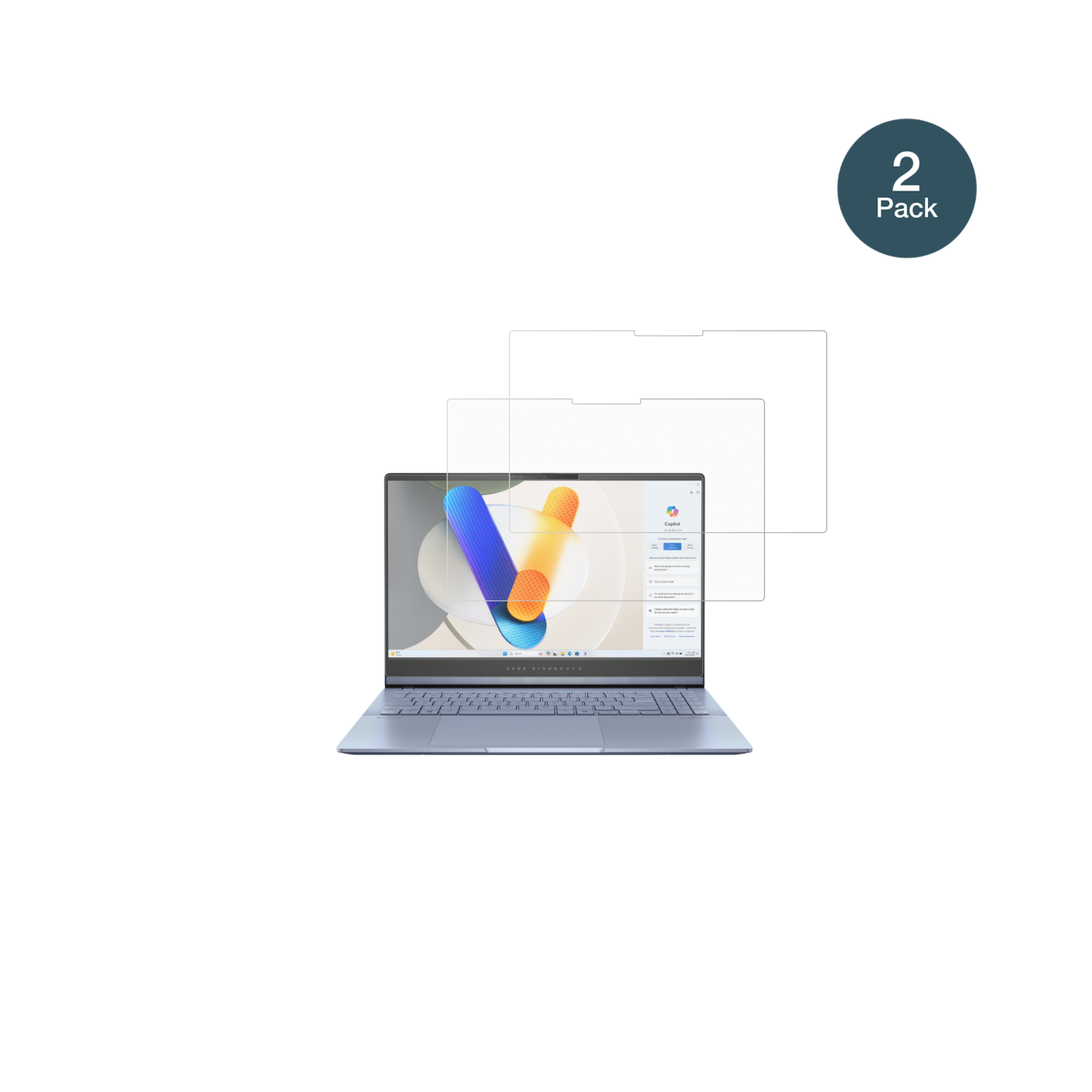 asusvivobook s15 mit aufgebrachter dipos Panzerfolie, die lästige Fingerabdrücke minimiert