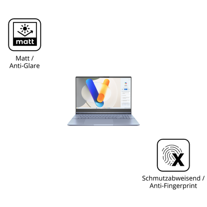 9H Hartbeschichtete, flexible Folie passend zugeschnitten für asusvivobook s15