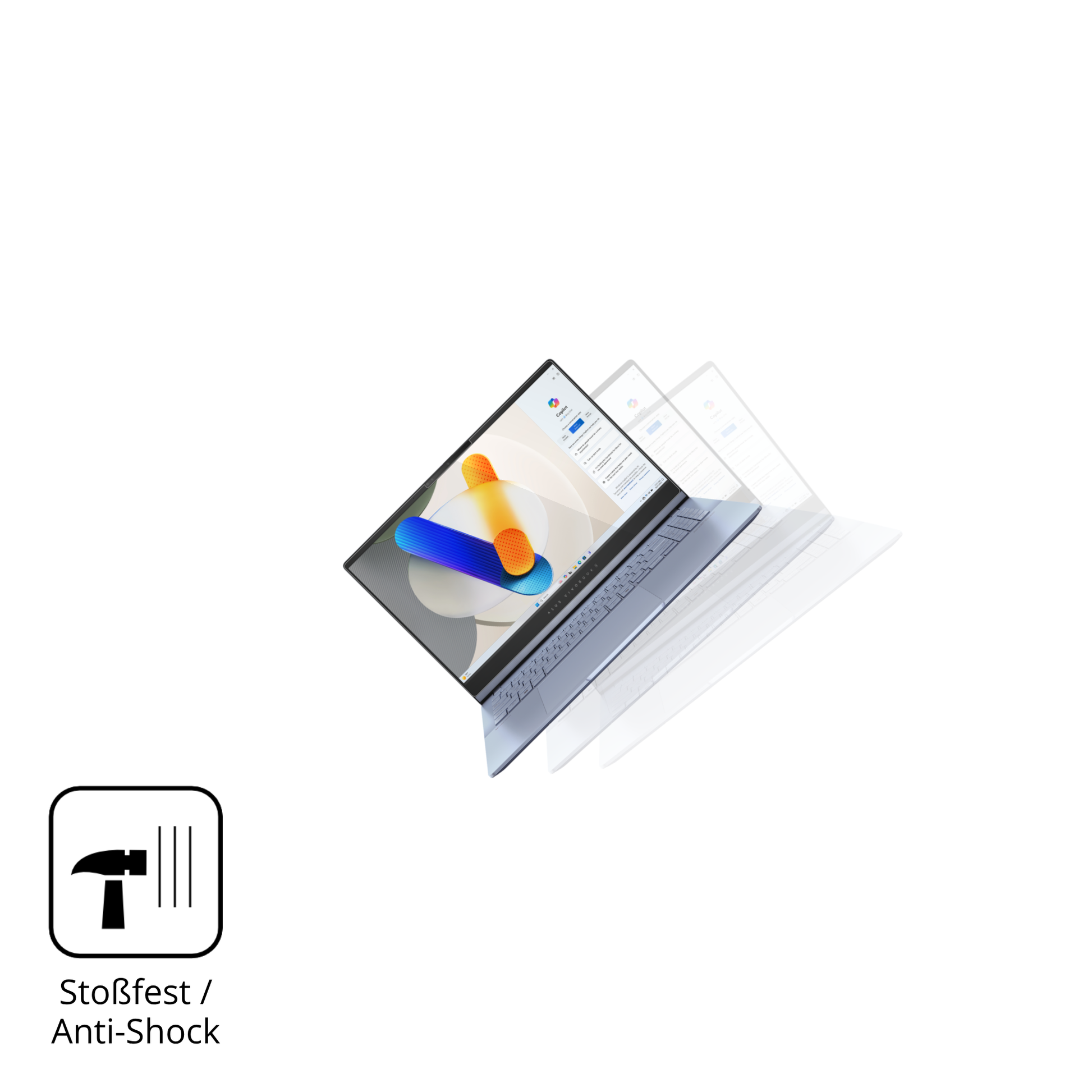 Schutz gegen Kratzer auf dem asusvivobook s15 Glas durch Schlüssel, Stöße gegen die Tischkante oder Stürze